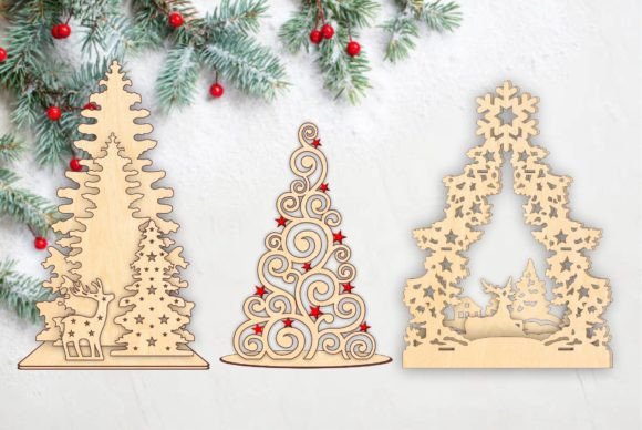 Download Plywood Christmas Tree on Stand SVG - Premium Resources