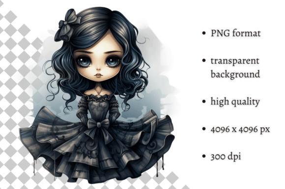 Download Spooky Gothic Doll PNG Clipart - Gothic doll Collection