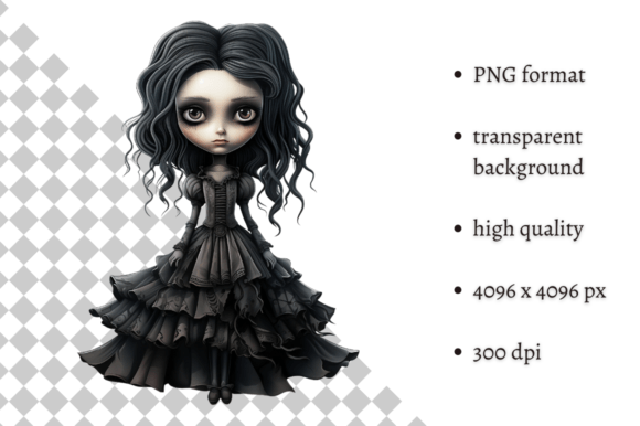 Download Spooky Gothic Doll PNG Clipart - Gothic doll Collection