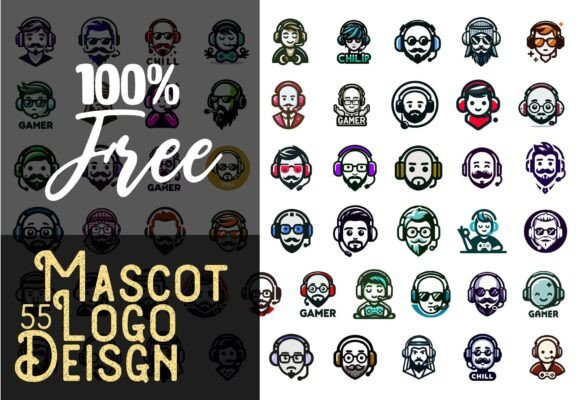 Download 55 Mascot Gaming Logo Bundle | Streamer - Premium Resources