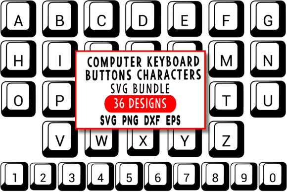 Download Computer Keyboard Buttons Characters SVG - Button Collection