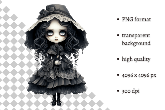 Download Spooky Gothic Doll PNG Clipart - Gothic doll Collection