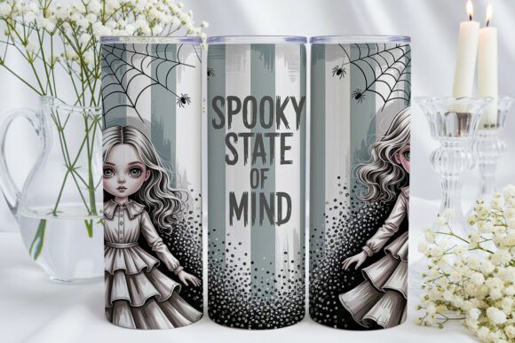 Download Spooky Doll Gothic 20oz Tumbler Wrap - Premium Resources