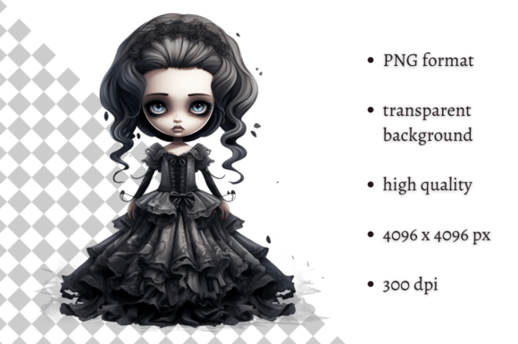 Download Spooky Gothic Doll PNG Clipart - Gothic doll Collection