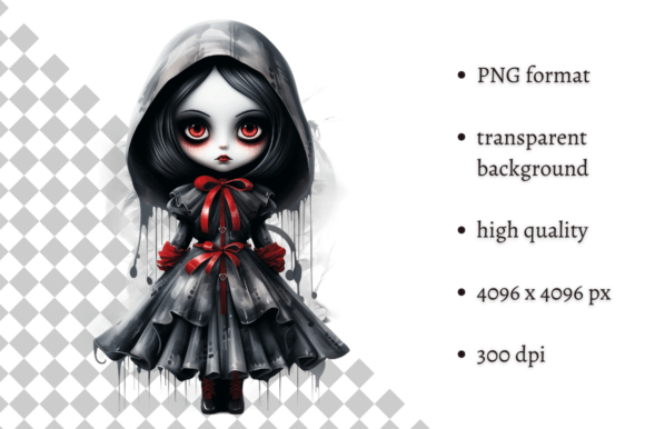 Download Spooky Gothic Doll PNG Clipart - Gothic doll Collection
